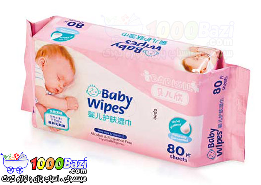 دستمال مرطوب مخصوص پاک کردن بدن نوزاد Babisil